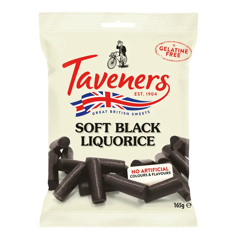 TAVP444 Tavener's Black Soft Eating Liquorice